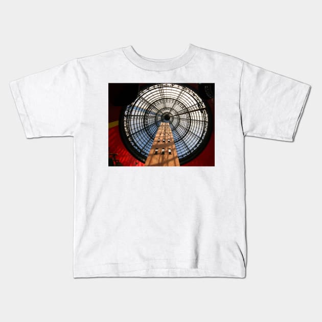 Melbourne Shot Tower Kids T-Shirt by JohnDalkin